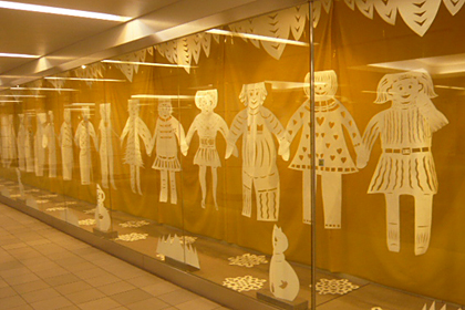 パノラマ切り紙展 冬のともだち　COCHAE